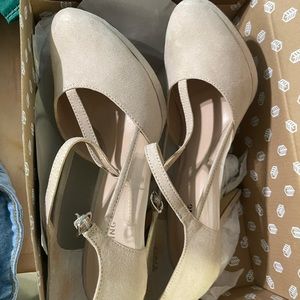 Beige call it spring heels
